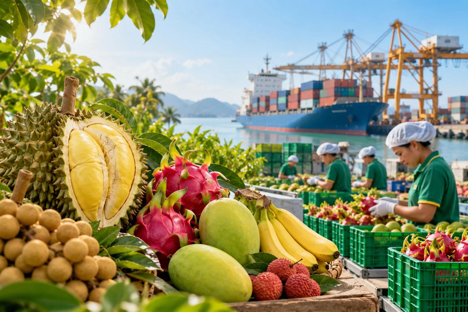 Les exportations vietnamiennes de fruits et légumes dépassent le milliard de dollars pour le troisième mois consécutif